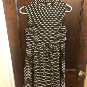 Xhilaration Black & White Diamond Dress
